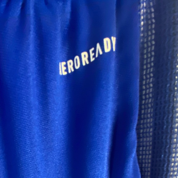 adidas Blue Joggers with White Stripes - Picture 5 of 7